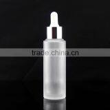 High Quality Frosted Bottle With Dropper in Silver thumbnail-1