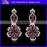 Cheap Blue Crystal Indian Style Drop Earrings Jewelry Wholesale thumbnail-1
