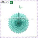 Wedding Favor Foldable Wall Hanging Tissue Paper Fan