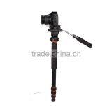 QZSD-Q228C Travel Carbon Fiber Tube Professional DSLR Digital Camera Monopod Golden Color Camera Video Tripod Monopod thumbnail-3