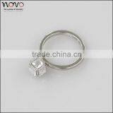 a Pair of Zircon 2016 New Design Cheap Price Wholesale Alloy Fashion Ring thumbnail-2