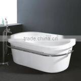White Wholesale New Freestanding Slipper Corner Small Hot Tub thumbnail-1