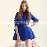Women's Autumn Elegant Blue Semi Formal Dresses thumbnail-2