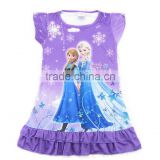 custom 2015 hot sale kids girl's frozen pajamas