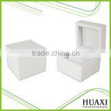 White Matte Wooden Watch Gift Box With Pillow