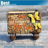 Butterfly Design Ceramic Flower Pot Painting Designs thumbnail-1