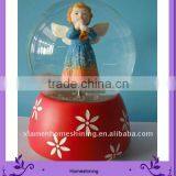 Play Snowflake Rotation Music Kids Water Snow Globe