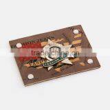 Wholesale Leather Patch Logo Patch for Dress Designer Fashin Design Emboss Custom Leather Patch thumbnail-3