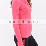 Great Performance Sportswear Wholesale Stretchable Fabric Ladies Running Plain Hoodie Jackets With Thumb Holes thumbnail-6