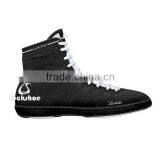 Black Wrestling Shoes, Comfortable Boxing Shoes, High Top Breathable Boxing Shoe thumbnail-2