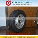 TRAZANO brand ECE certificate 165/80R13 4/100 trailer axle and wheels