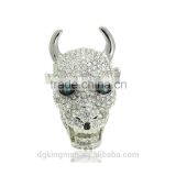 Men's jewelry Kingman bull crystal rings fashion jewerly