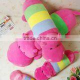 Creative Lovely Cartoon Animal Style Children's Rose Red Plush Caterpillar Toy Doll as Sleeping Pillow Cushion