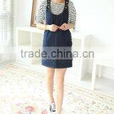 Short Sleeve Sexy Jean Blue Printed Women Bandage Dress thumbnail-6