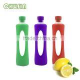 High-grade Borosilicate Glass Water Bottle With BPA Free Silicone Sleeve and PP Handle thumbnail-6