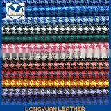 Synthetic Leather Made in Wenzhou for Shoes in Grid Design, Elastic thumbnail-1