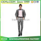 Wholesale Men's 100% Woolen Blazer Tuxedos New Design Formal Dress Suit thumbnail-3