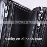 Clear Solid Color Black Women Rubber Rain Boots With Back Zipper thumbnail-5