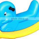 Double-color Children Plastic Elephant Rocking Horse thumbnail-1