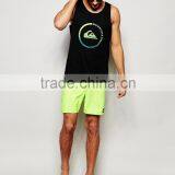 Daijun OEM New Design Dri Fit Man Black Printing Gym Tank Top thumbnail-3