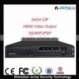 24CH Wireless CIF DVR Recorder With Sixfold Operation