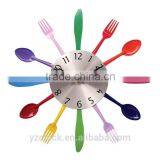 2015 Kitchen Fork and Spoon Wall Clock