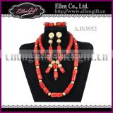 Handmade Coral African Jewelry Set AJS3952