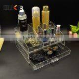 New Products Different Styles Customized Acrylic Material Acrylic Makeup Storage Box With Drawers