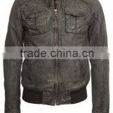 Fashion Leather Bomper Jackets(stylish Waxy Article) thumbnail-1