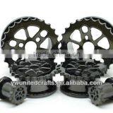 Sprocket Blackline Screw Fit Flesh Tunnels Ear Gauge Plugs thumbnail-1