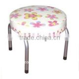 Flowers pattern steel child chair furniture