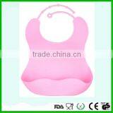 Eco-freindly Washable Silicone Baby Bib for Sale