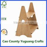 2 Tier Wooden Display Shelves Countertop Decorative Spice Rack thumbnail-4