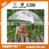 Transparent PVC Pet Dog Umbrella thumbnail-1