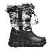 KSNOW New Everyday Little Kid/Big Kid Insulated Fur Insole Lace Up Winter Snow Boots thumbnail-3