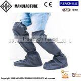 Lengthen Below Knees New High Quality Motorcycle Waterproof Rain Boot Shoe Cover Black thumbnail-1