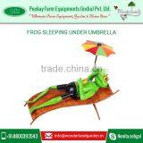 Frog Sleeping Under Umbrella Garden Outdoor Decoration for Low Rate thumbnail-3