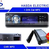 single din car radio player with mp3 /USB ,slip down detachable panel .Hasda H-7003