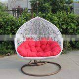 Outdoor Furniture Wicker Double Rattan Hanging Chair thumbnail-2