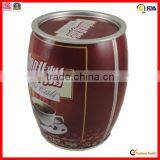 Factory Sale Top Grade Round Nice Coffee Tin