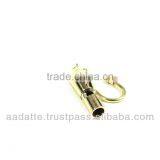 Brass Keychain Marine Brass Whistle Key Chain With Nautical Anchor Nautical Key Ring thumbnail-2