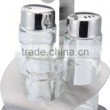 3pcs Cruet Set, Cheap Kitchen Accessory Glass Oil and Vinegar Cruet thumbnail-1