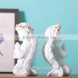 Resin White Baby Praying Angel Figurine thumbnail-2