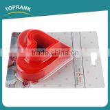 Toprank Custom 3D Cookie Tools 3pcs Heart Shaped Cookies Baking Mould Mini Sandwich Cutter Plastic Biscuit Cutter Cookie Cutter thumbnail-3