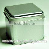 5 PCs of 50cc. EMPTY MINI PLAIN TEA METAL TIN BOX STORAGE NEW thumbnail-2