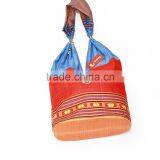 Embroidery Shoulder Bag, Mini Brocade Fabric Bags, Ethnic Handicraft Souvenirs From Vietnam thumbnail-2
