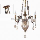 New Arrival Classic European Baroque Style Antique Golden Brass Pendant Light, Chandelier for Bedroom BF12-05254h thumbnail-3