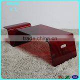 OEM Living Room Furniture Transparent Modern Acrylic Lucite Waterfall Coffee Console Table thumbnail-6