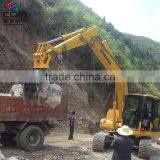 Wheel Excavator Bagger With Grapper thumbnail-1