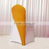 Gold Spandex Chair Cover Cap thumbnail-1